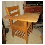 Vintage Adult Sized Wooden School Desk