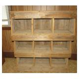 Rustic Texas Star Cedar Display Shelf 42x37x11
