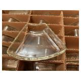 Two Dozen Vintage Glass Relish Trays in Box
