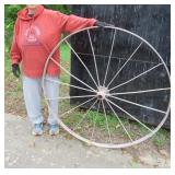 Large 55x2" Rustic Wagon Wheel