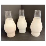 Three Oil Lamp Shades