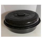 Black Enamelware Roaster