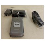 Gray Jitterbug 5 Star Enabled Flip Phone w/Charger