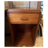 End Table with Drawer and Storage Area 25x14x15