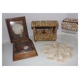 Collection of Custom Made Sea Shell Art and Items