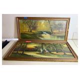 Two Landscape Oil Pantings