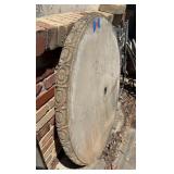 Heavy Solid Cement Table Top with Decorative Edge