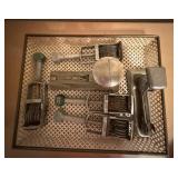 Lot of Vintage Stamps, Stapler and Paper Tray