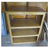 Sturdy Blonde Oak 4-Tiered Shelf - 44x36.5x18"