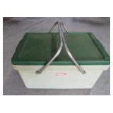 Vtg. Coleman Cooler w/Aluminum Handles - Clean!