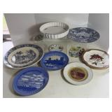 9 Vintage Assorted Decorative Collector Plates