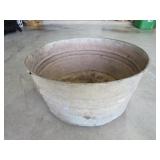 Large Galvanized Metal Tub 21x13" - One Handle