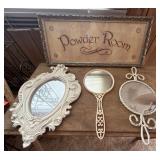 Grouping Of "Powder Room" Decor