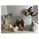 Eleven Assorted Cute Figurines - Some Vintage