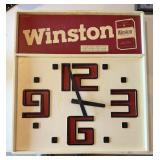 1986 Winston Plastic Clock - Untested