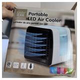 Portable LED Air Cooler in Box w/Charger