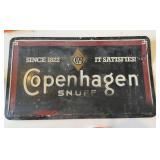Vintage Copenhagen Snuff Metal Sign