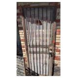 Old Rusty Wrought Iron Door Frame and Screen