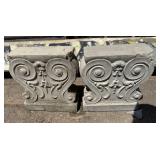 Two Cement Pillars