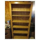 Oak Bookcase w/6 Shelves - 6