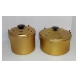 Two Vtg. Crock Pot "Bread
