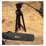 Large Coast Adjustable Camera Tripod w/Case