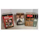 Three SEALED VHS Movie Boxed Sets