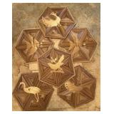 Vintage Reed and Bamboo Animal Placemats