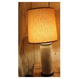 White Pierced Porcelain Chinoiserie Lamp