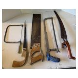 Five Assorted Types of Hand Saws
