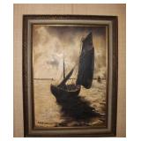 "On Open Water" by Tom Sizemore Oil on Canvas