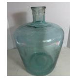 Large Blue Glass Bottle - 12"
