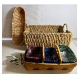 Three Longaberger and Other Baskets
