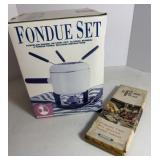 Vintage Unused Fondue Set in Box w/Forks