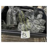 BIN OF GLASS -- small rocks