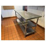 Stainless Table with 2 undershelves