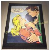 Cartoon Pizza Framed Art