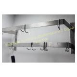 Pot Rack Wall Mounted whit Hooks