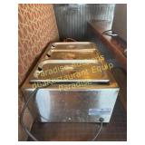 Winco soup warmer w 3 third pans