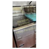 One Pitco Fryer on th Left SG-14