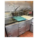 One Fryer on RIght with baskets SG-14
