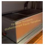 Ice rectangle bin w drain