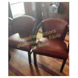 Set of 2 chairs with arms