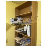 bookcase wood 11 in x 78 in