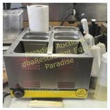 Rectangle food warmer with pans