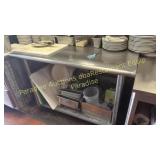 Stainless table with bull nose edge 4 ft