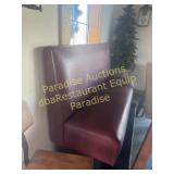 Booth Bar Height Burgundy