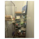 24 in wire shelving unit - chrome