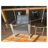 Chair with side table