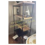 Wood Shelf black metal frame